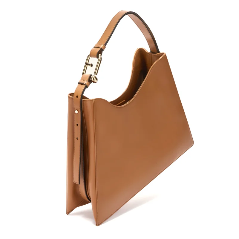 Furla Brown Nuvola Brown Hobo Bag - Large for Women | Best Price UAE